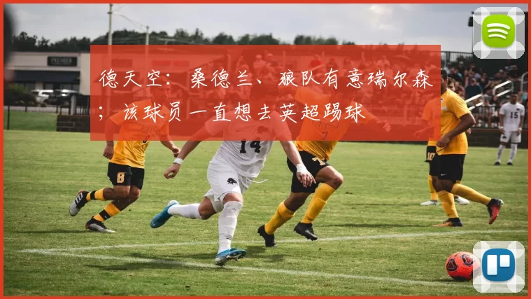 德天空：桑德兰、狼队有意瑞尔森；该球员一直想去英超踢球